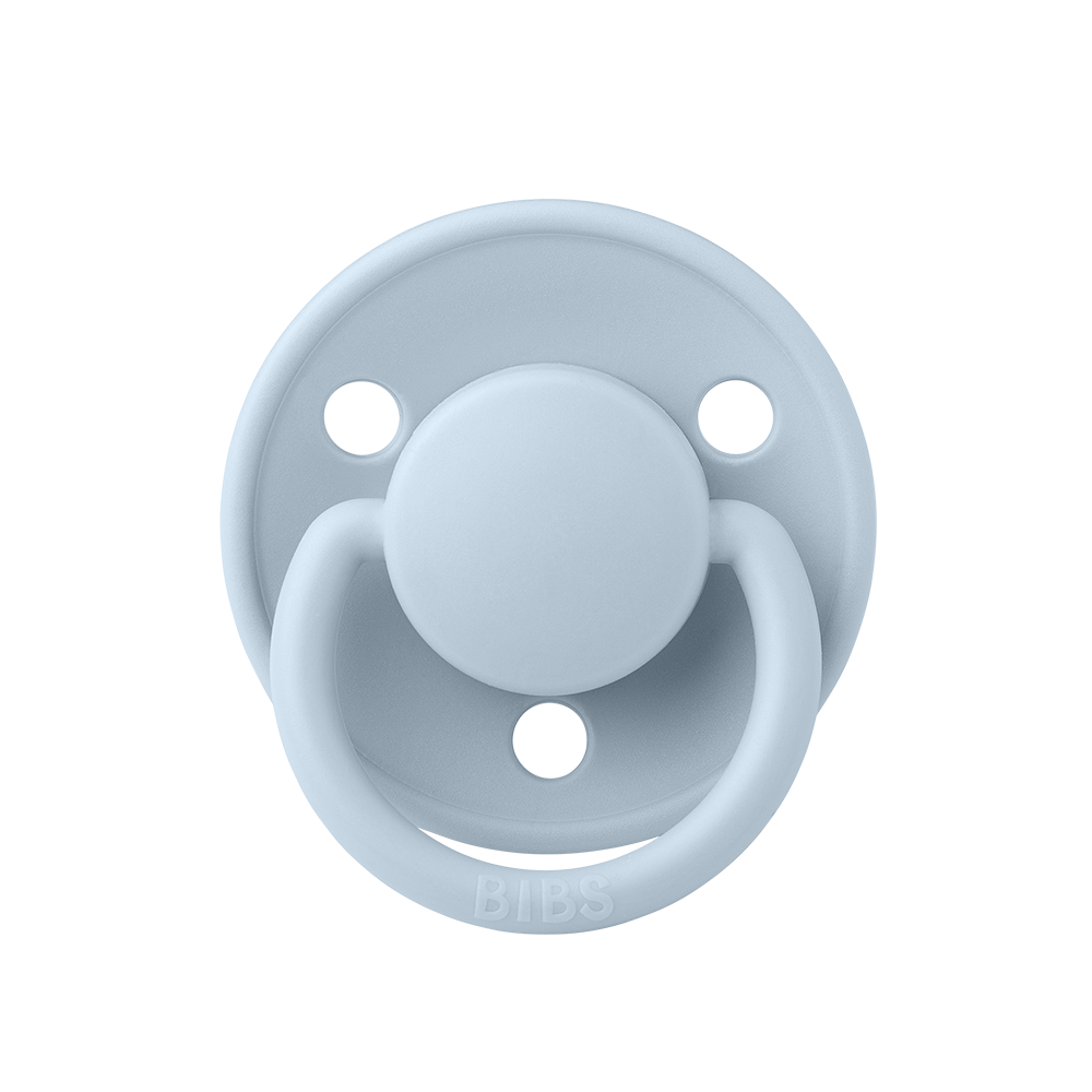 BIBS De Lux Silicone Pacifiers | One Size | Personalised Baby Blue - Personalisable Baby Products Sold and Personalised by JustBørn