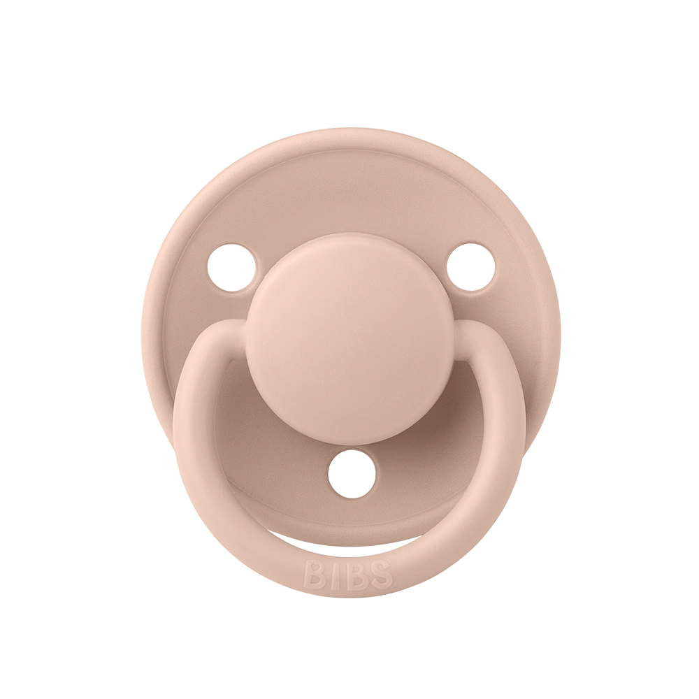 BIBS De Lux Silicone Pacifiers | One Size | Personalised Blush - Personalisable Baby Products Sold and Personalised by JustBørn