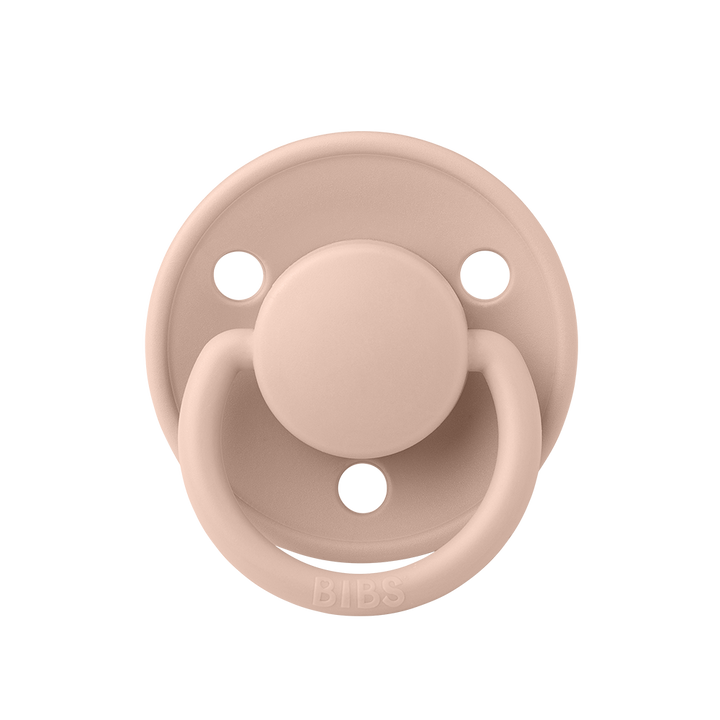 BIBS De Lux Silicone Pacifiers | One Size | Personalised Blush - Personalisable Baby Products Sold and Personalised by JustBørn