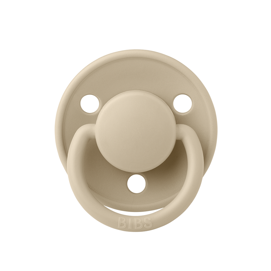 BIBS De Lux Silicone Pacifiers | One Size | Personalised Vanilla - Personalisable Baby Products Sold and Personalised by JustBørn