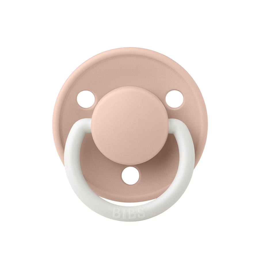 BIBS De Lux Silicone Pacifiers | One Size | Personalised Blush Night Glow - Personalisable Baby Products Sold and Personalised by JustBørn