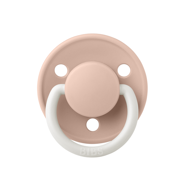 BIBS De Lux Silicone Pacifiers | One Size | Personalised Blush Night Glow - Personalisable Baby Products Sold and Personalised by JustBørn