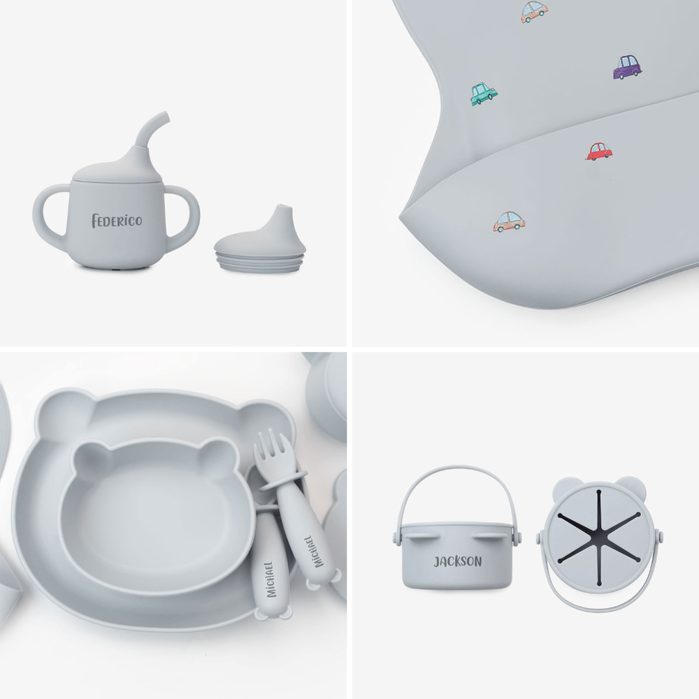 JBØRN Baby Weaning Full Essentials Gift Box - Personalisable Baby Products Sold and Personalised by JustBørn