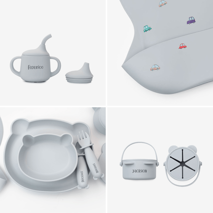 JBØRN Baby Weaning Full Essentials Gift Box - Personalisable Baby Products Sold and Personalised by JustBørn