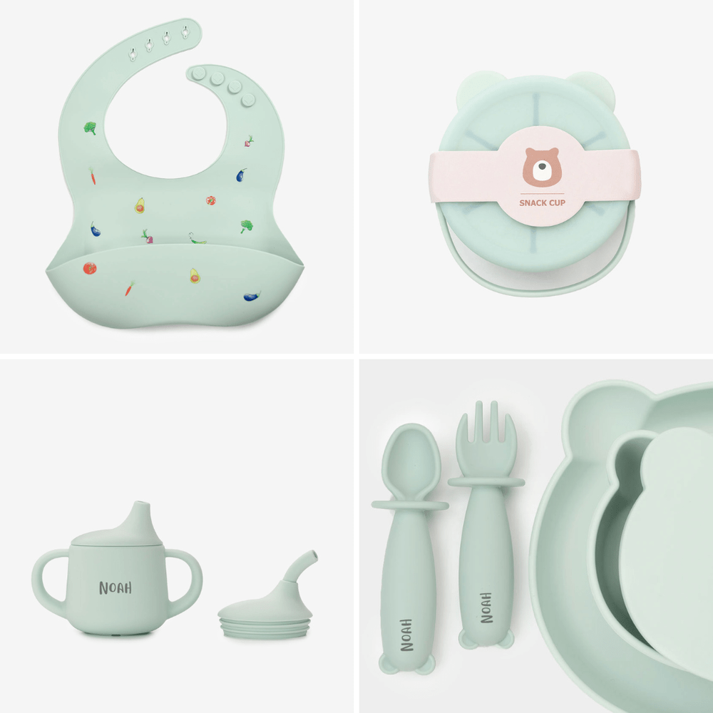 JBØRN Baby Weaning Full Essentials Gift Box - Personalisable Baby Products Sold and Personalised by JustBørn