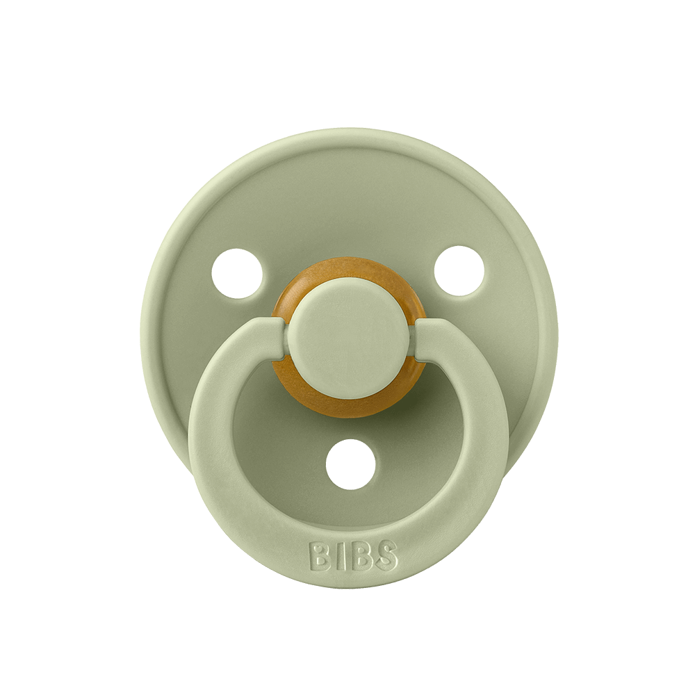 BIBS Colour Anatomical Natural Rubber Latex Pacifier | Personalised Sage - Personalisable Baby Products Sold and Personalised by JustBørn