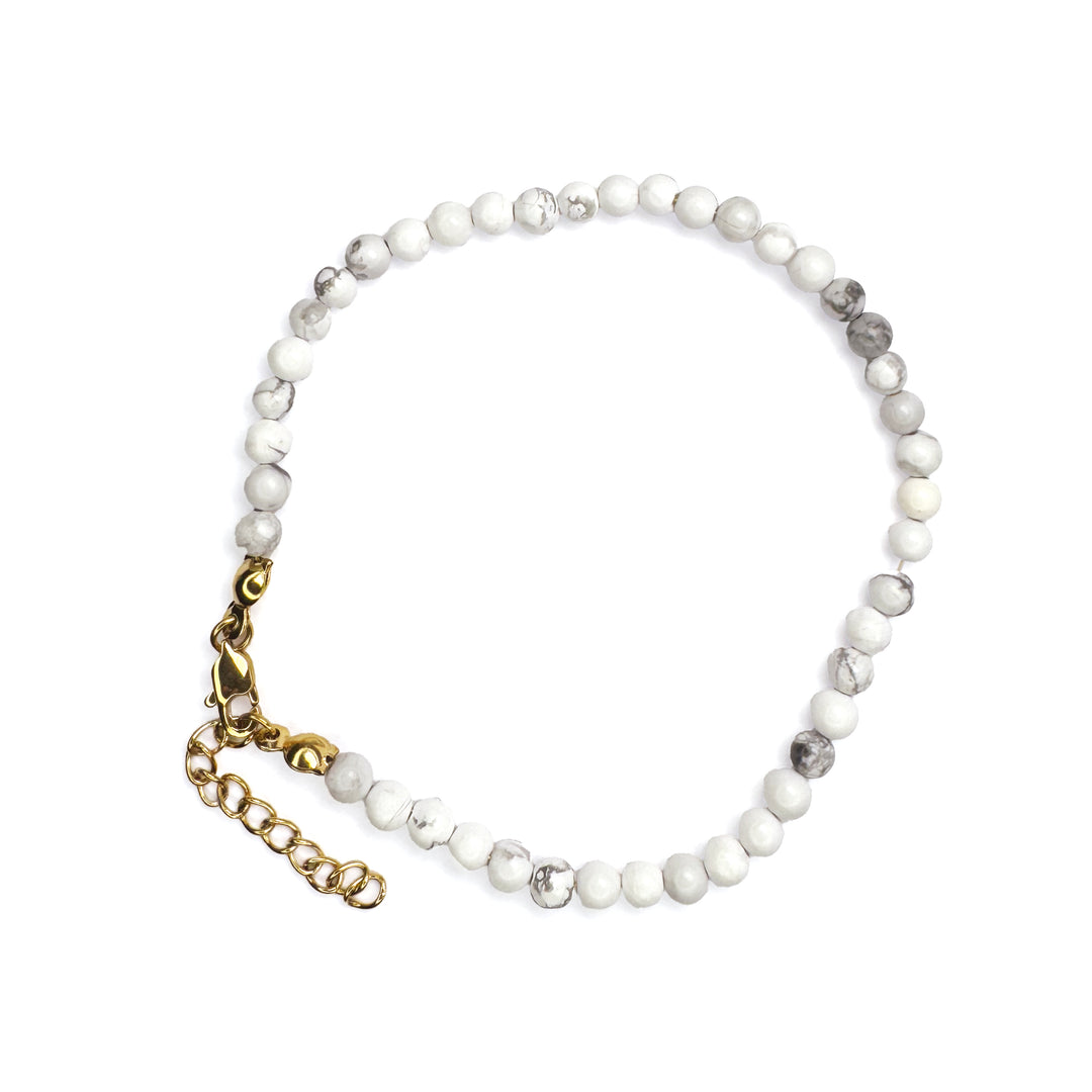 JBØRN Mum Beaded Bracelet White Marble - Personalisable Baby Products Sold and Personalised by JustBørn