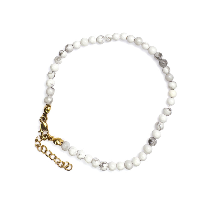JBØRN Mum Beaded Bracelet White Marble - Personalisable Baby Products Sold and Personalised by JustBørn