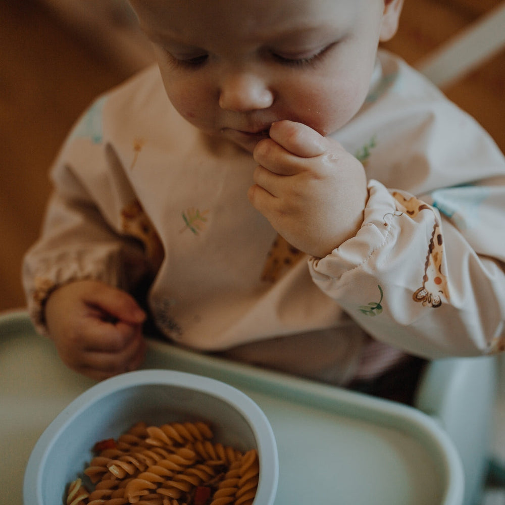 JBØRN Baby Weaning Silicone Bowl and Spoon Set - Personalisable Baby Products Sold and Personalised by JustBørn