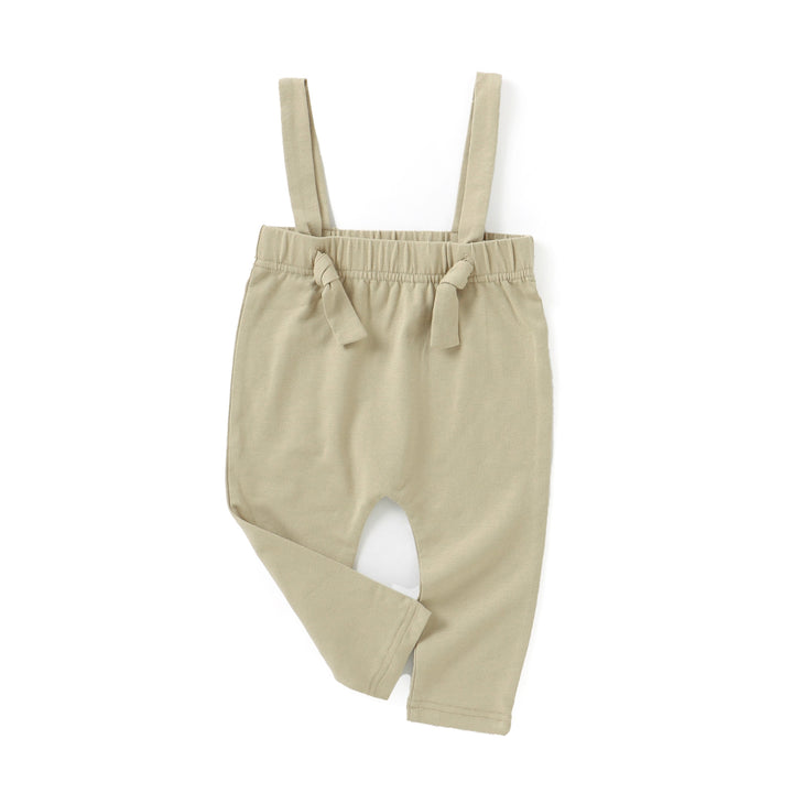 JBØRN Organic Cotton Baby Suspender Leggings Sandstone - Personalisable Baby Products Sold and Personalised by JustBørn