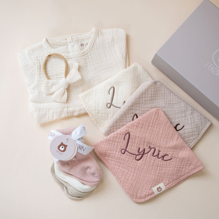 JBØRN Organic Cotton Muslin Dress & Accessories Bundle
