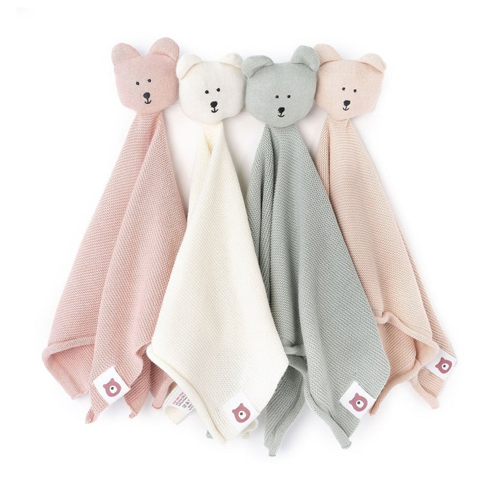 JBØRN Bear Knitted Comforter - Personalisable Baby Products Sold and Personalised by JustBørn