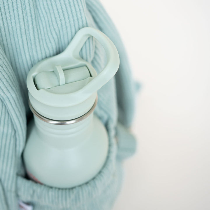 JBØRN Personalised Set | Backpack & Water Bottle Set Sage Backpack & Dino Bottle Set - Personalisable Baby Products Sold and Personalised by JustBørn