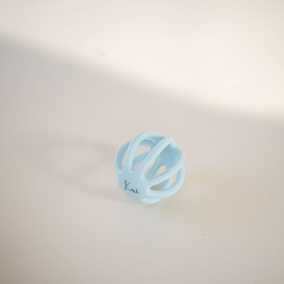 JBØRN Teething Ball Toy - Personalisable Baby Products Sold and Personalised by JustBørn