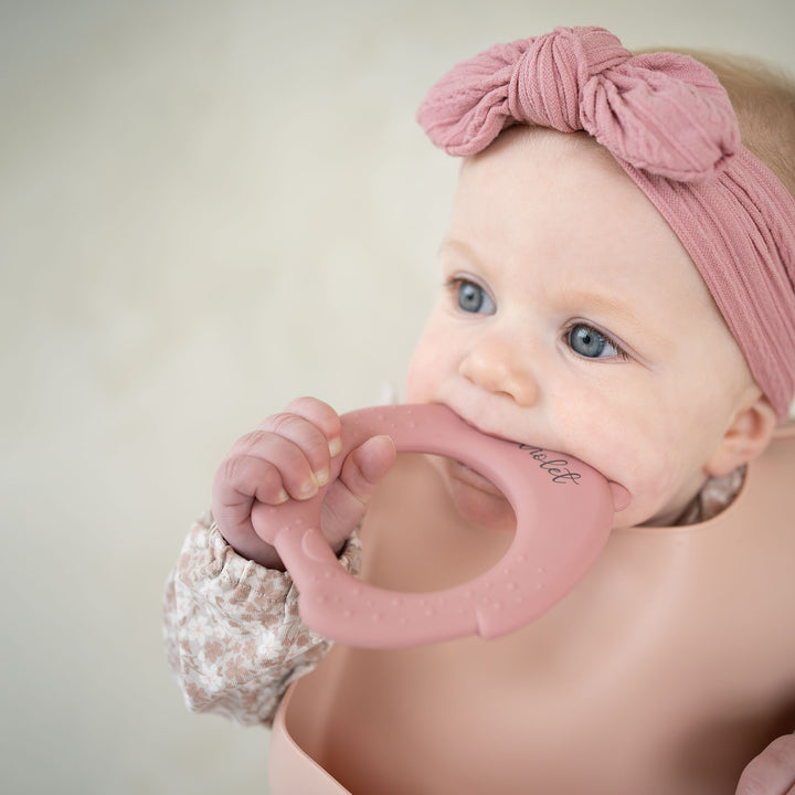 JBØRN Bear Silicone Baby Teether - Personalisable Baby Products Sold and Personalised by JustBørn