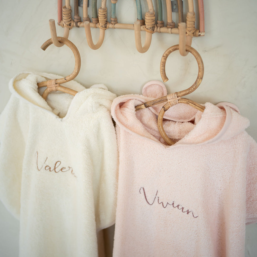 JBØRN Organic Cotton Towelling Hooded Poncho - Personalisable Baby Products Sold and Personalised by JustBørn