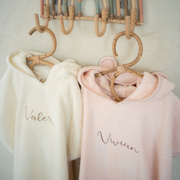JBØRN Organic Cotton Towelling Hooded Poncho - Personalisable Baby Products Sold and Personalised by JustBørn