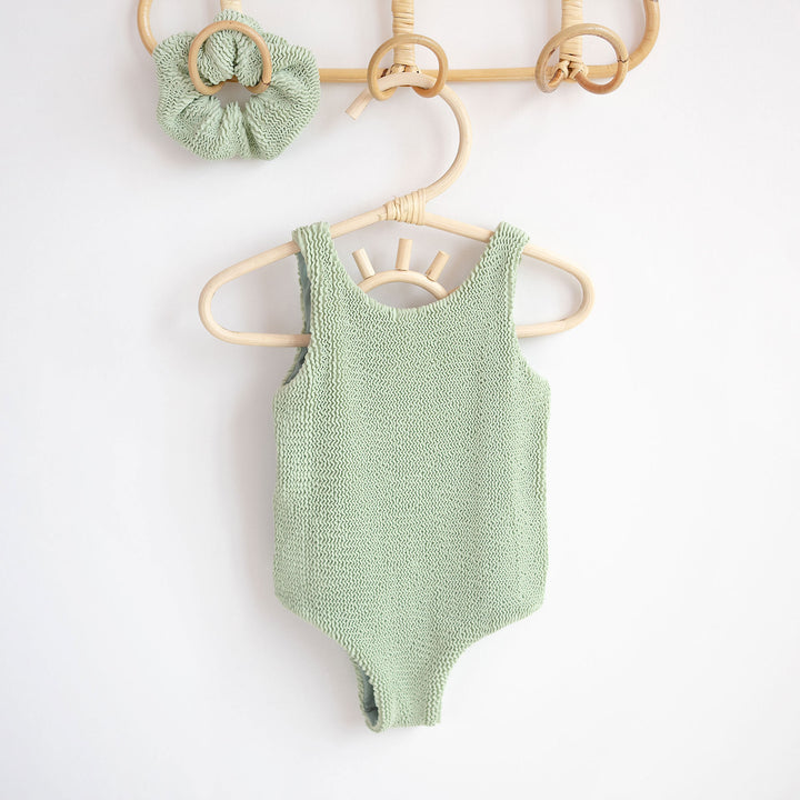 JBØRN Baby Girl Classic Crinkle Swimsuit - Personalisable Baby Products Sold and Personalised by JustBørn