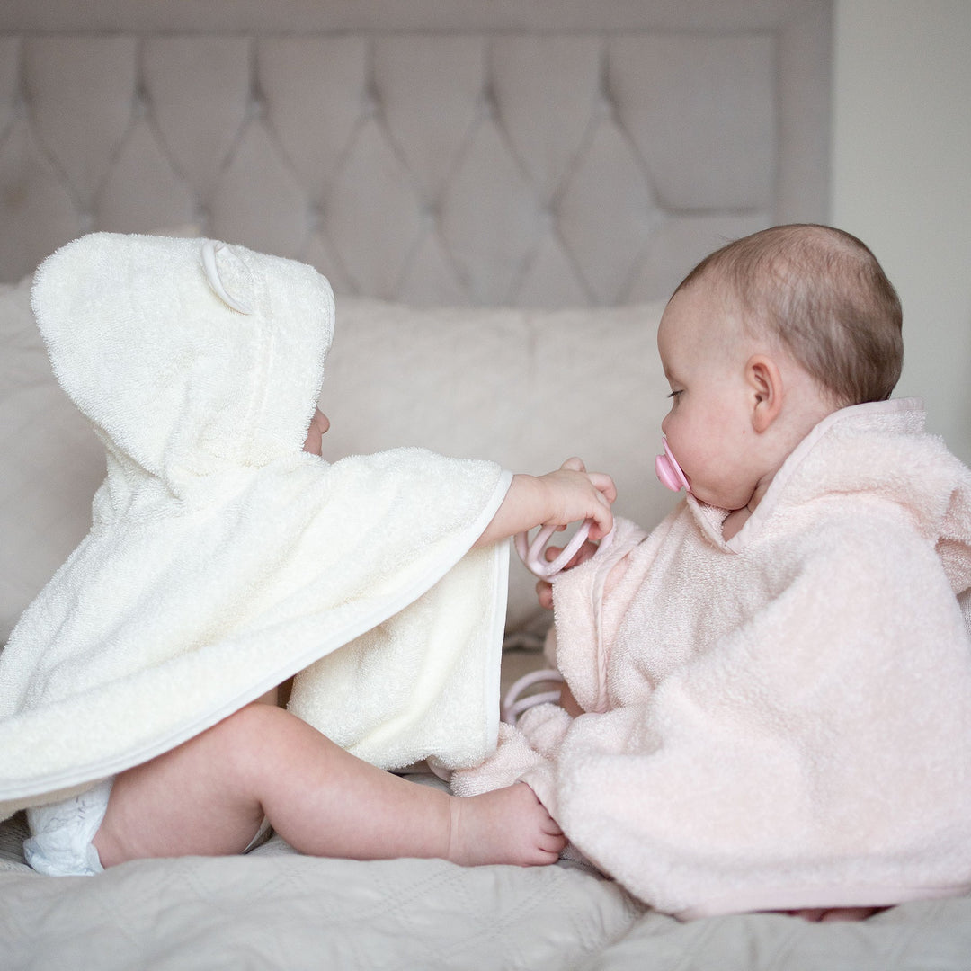 JBØRN Organic Cotton Towelling Hooded Poncho - Personalisable Baby Products Sold and Personalised by JustBørn