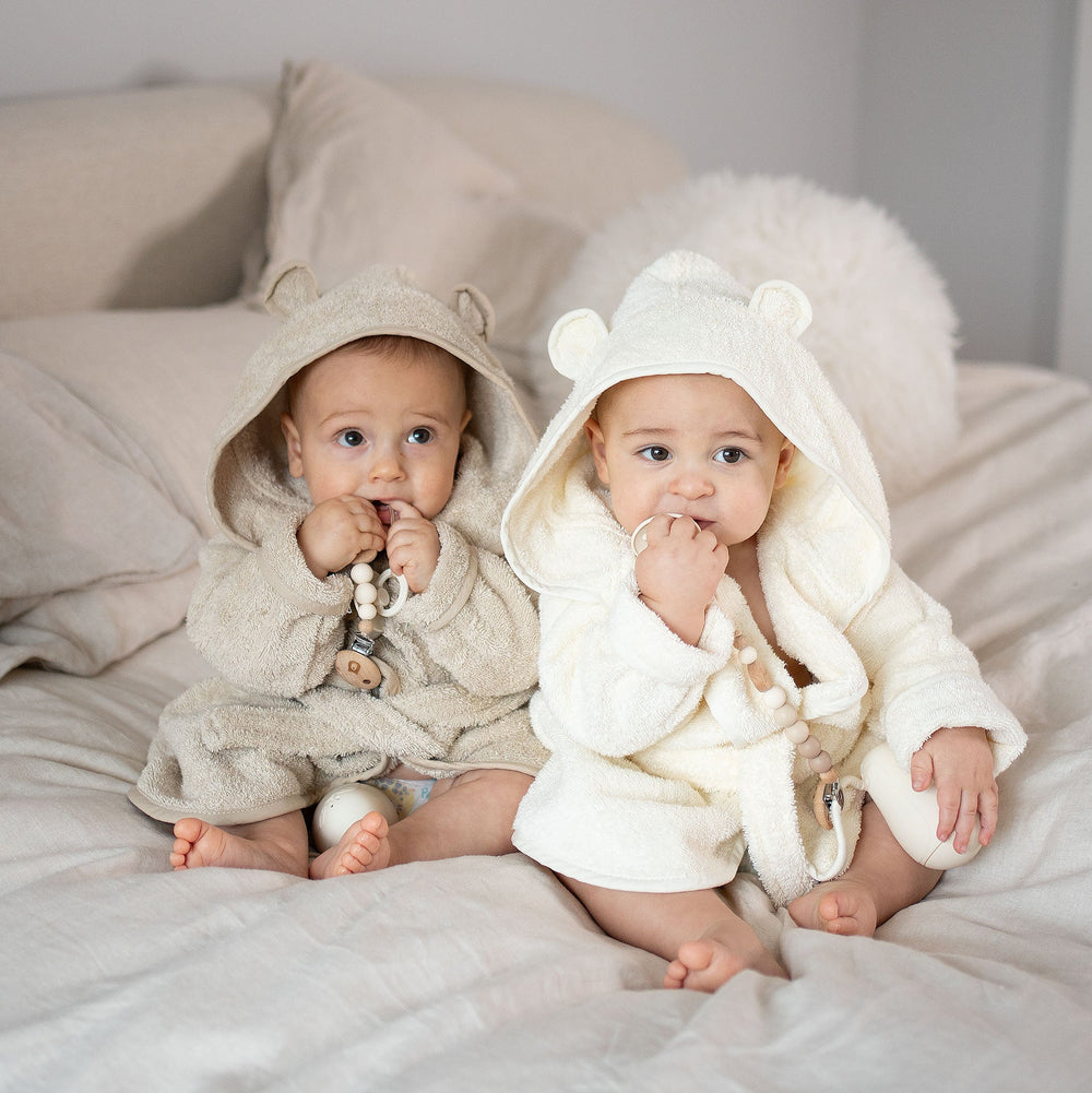 JBØRN Baby Spa Gift Set | Bathrobe, Hairbrush Set & Skincare - Personalisable Baby Products Sold and Personalised by JustBørn