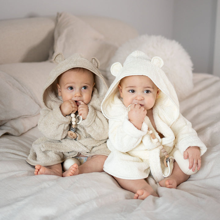 JBØRN Baby Spa Gift Set | Bathrobe, Hairbrush Set & Skincare - Personalisable Baby Products Sold and Personalised by JustBørn