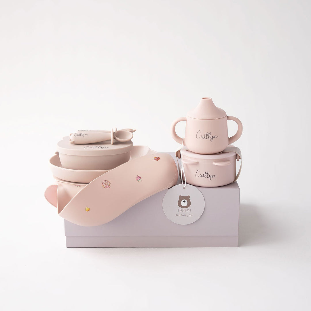JBØRN Baby Weaning Full Essentials Gift Box - Personalisable Baby Products Sold and Personalised by JustBørn