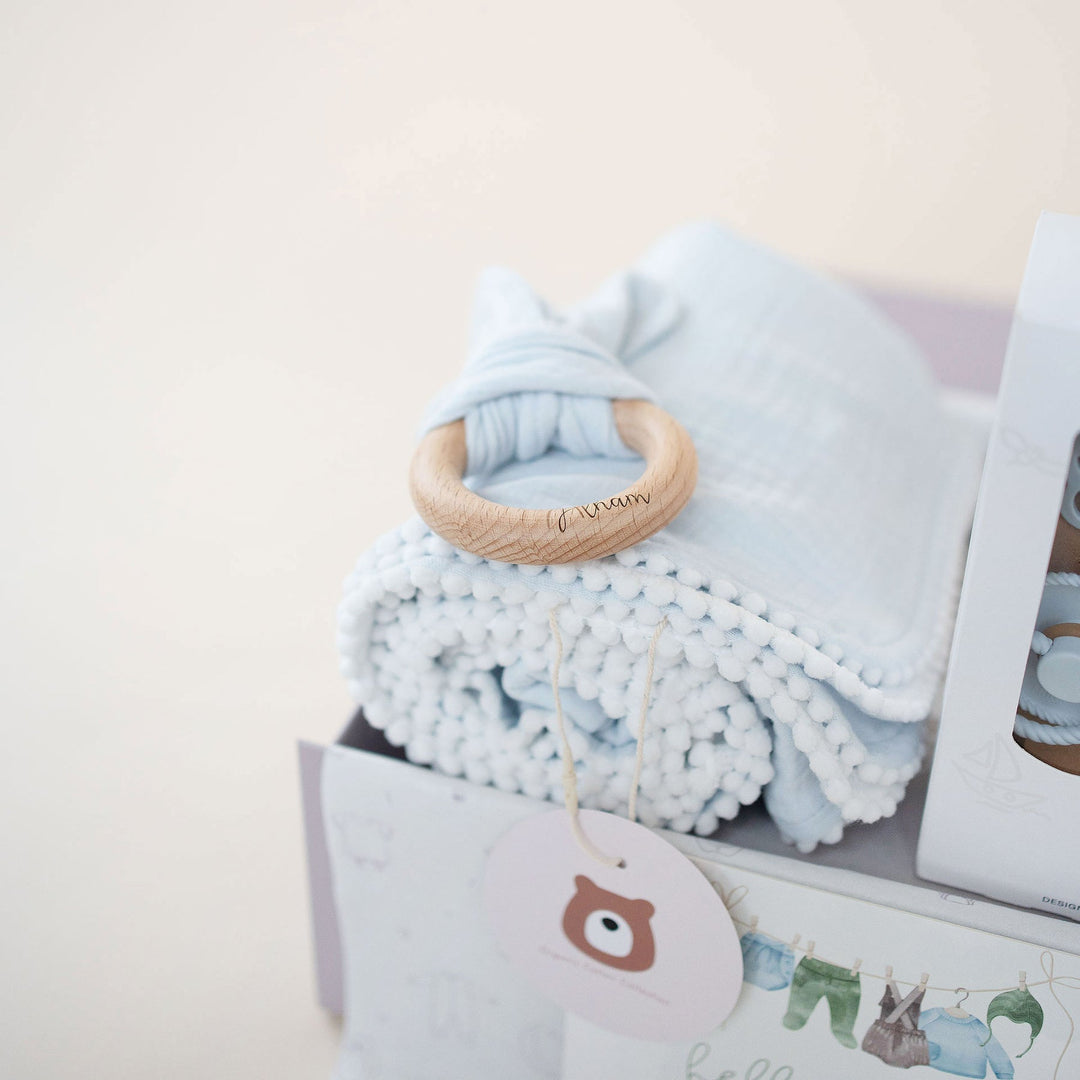 JBØRN Baby Gift Set | Luxury Newborn Muslin Bundle - Personalisable Baby Products Sold and Personalised by JustBørn