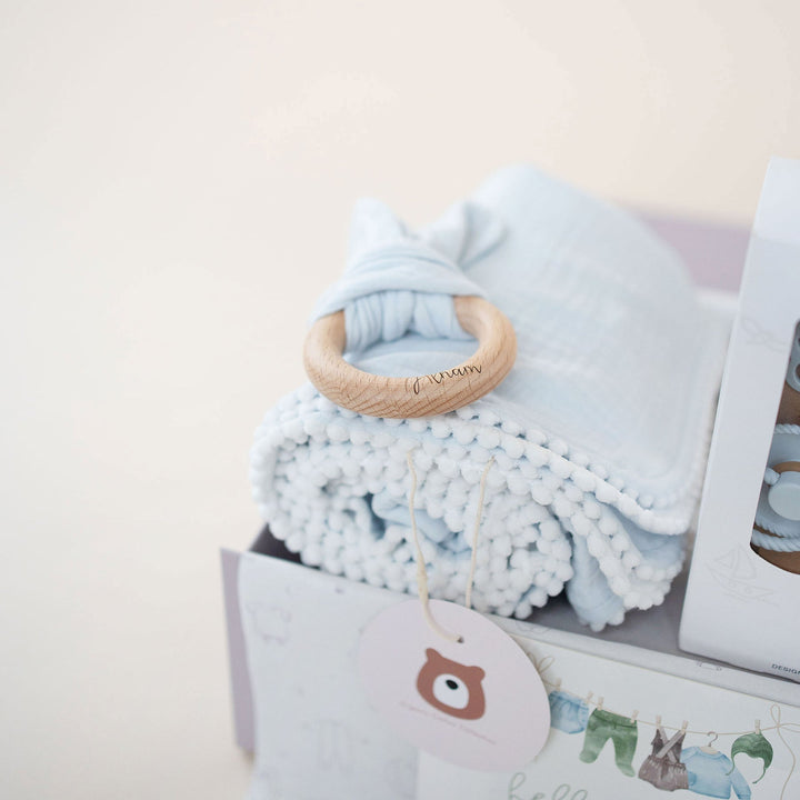 JBØRN Baby Gift Set | Luxury Newborn Muslin Bundle - Personalisable Baby Products Sold and Personalised by JustBørn