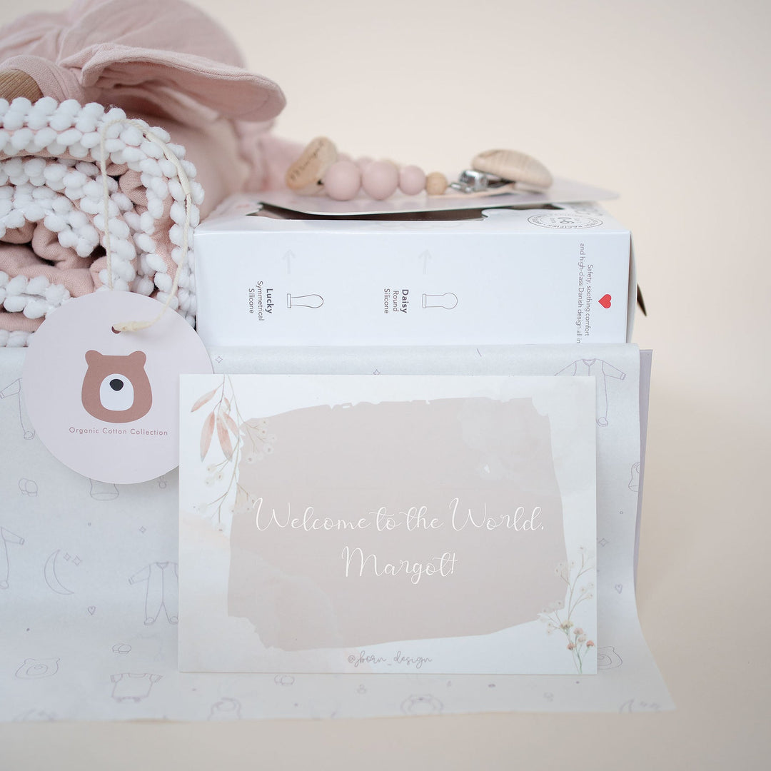 JBØRN Baby Gift Set | Luxury Newborn Muslin Bundle - Personalisable Baby Products Sold and Personalised by JustBørn