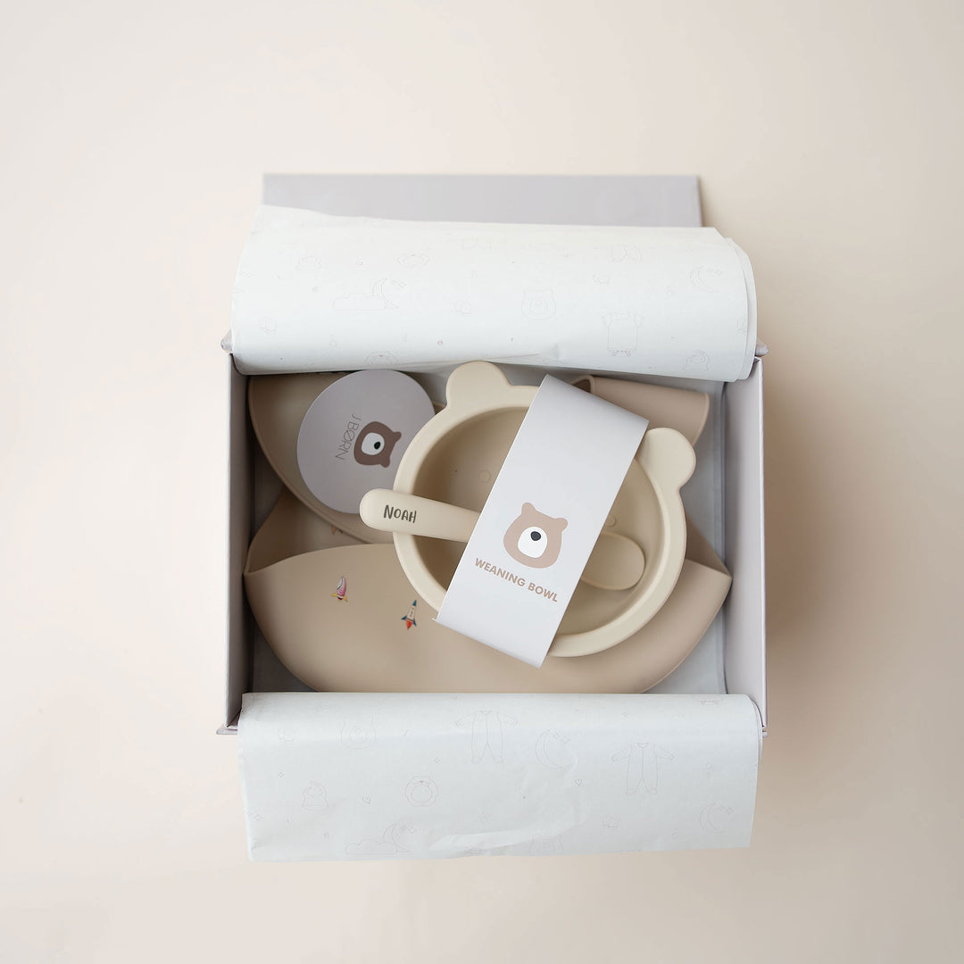 JBØRN Baby Weaning Basic Set - Personalisable Baby Products Sold and Personalised by JustBørn