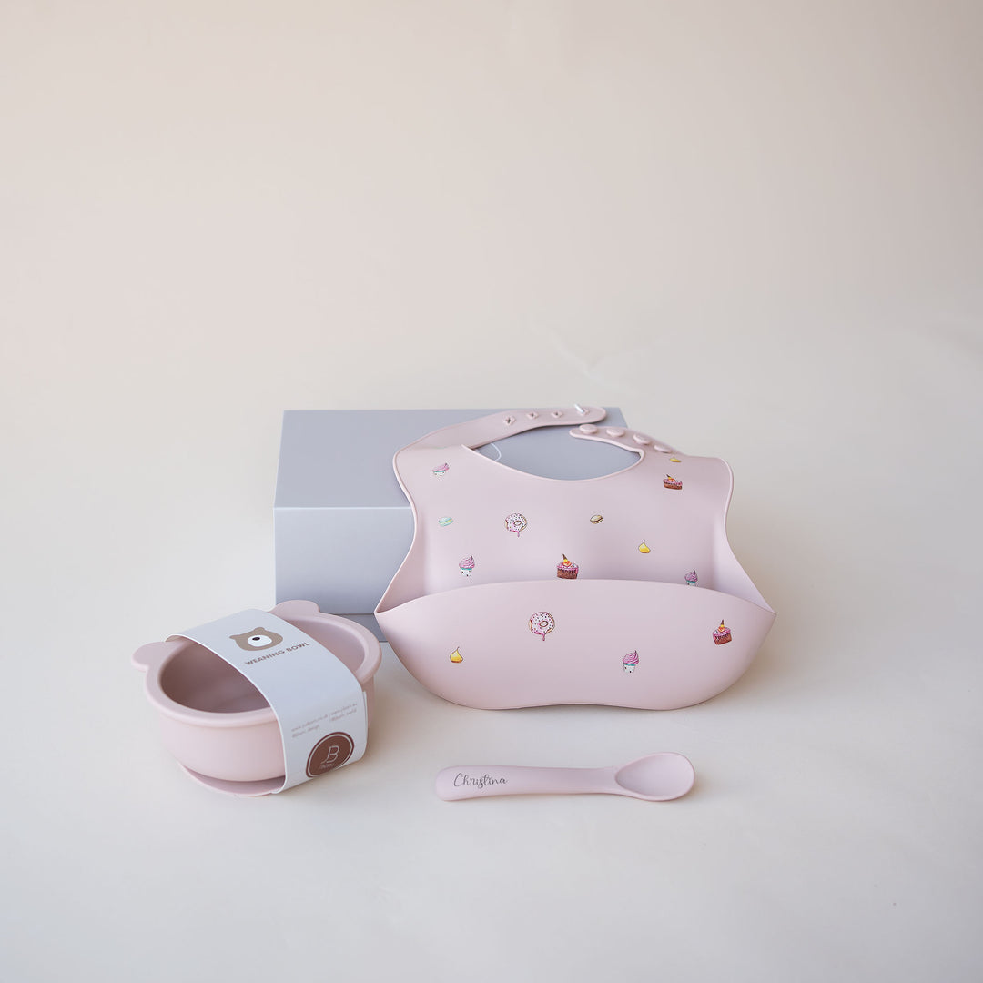 JBØRN Baby Weaning Basic Set - Personalisable Baby Products Sold and Personalised by JustBørn
