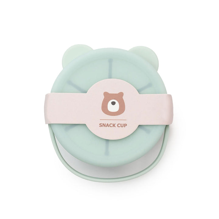 JBØRN Baby Snack Cup With Lid & Handle Seafoam - Personalisable Baby Products Sold and Personalised by JustBørn