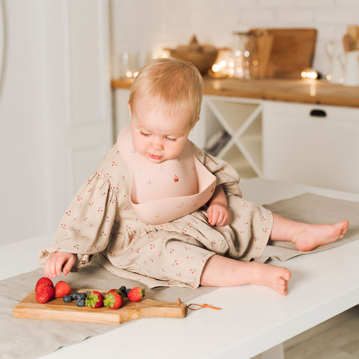 JBØRN Silicone Baby Feeding Bib | Weaning Essentials - Personalisable Baby Products Sold and Personalised by JustBørn