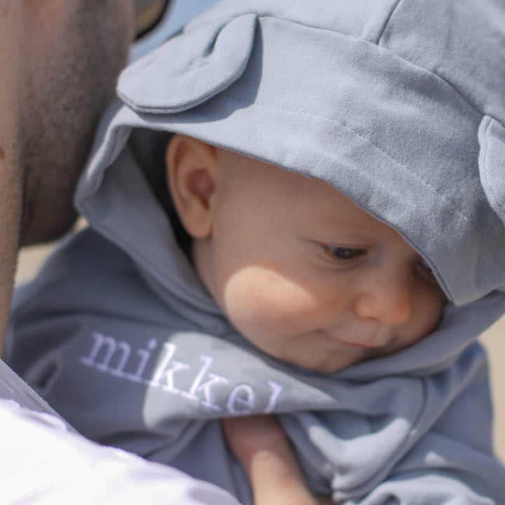 JBØRN Organic Cotton Baby Teddy Ears Hoodie & Joggers Set | Personalisable - Personalisable Baby Products Sold and Personalised by JustBørn