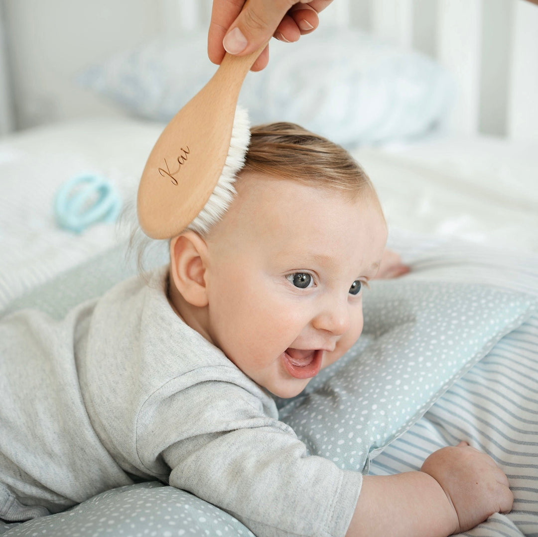 JBØRN Baby Care Gift Box | Hair Brushes & Skin Care Set - Personalisable Baby Products Sold and Personalised by JustBørn