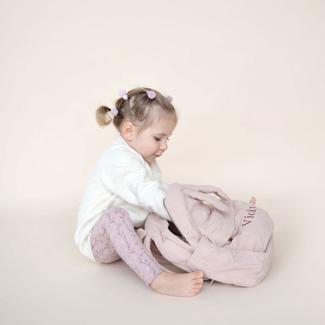 JBØRN Bunny Backpack Blush Bunny Backpack - Personalisable Baby Products Sold and Personalised by JustBørn