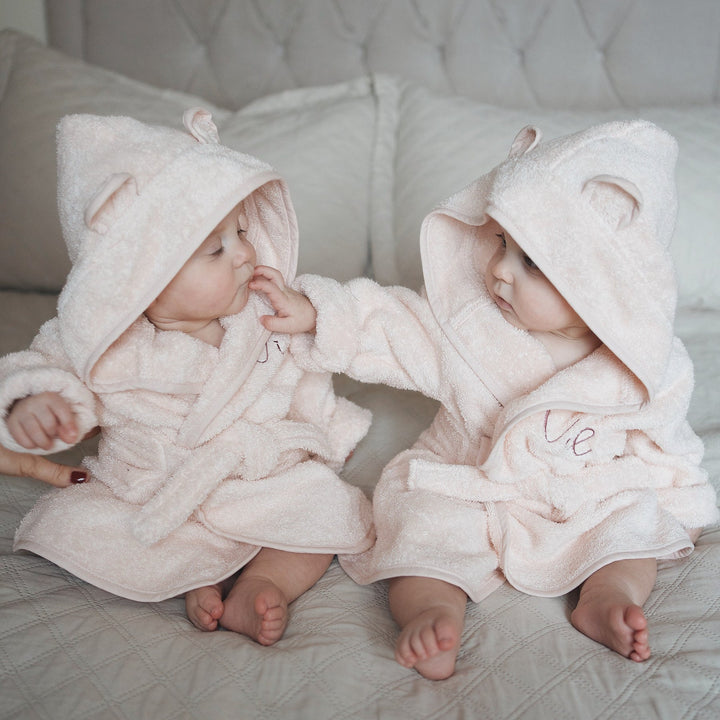 JBØRN Baby Spa Gift Set | Bathrobe, Hairbrush Set & Skincare - Personalisable Baby Products Sold and Personalised by JustBørn