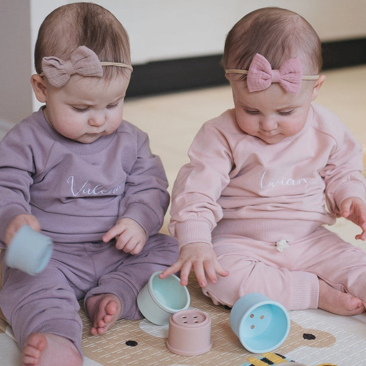 JBØRN Organic Cotton Sweatshirt & Jogger Set - Personalisable Baby Products Sold and Personalised by JustBørn