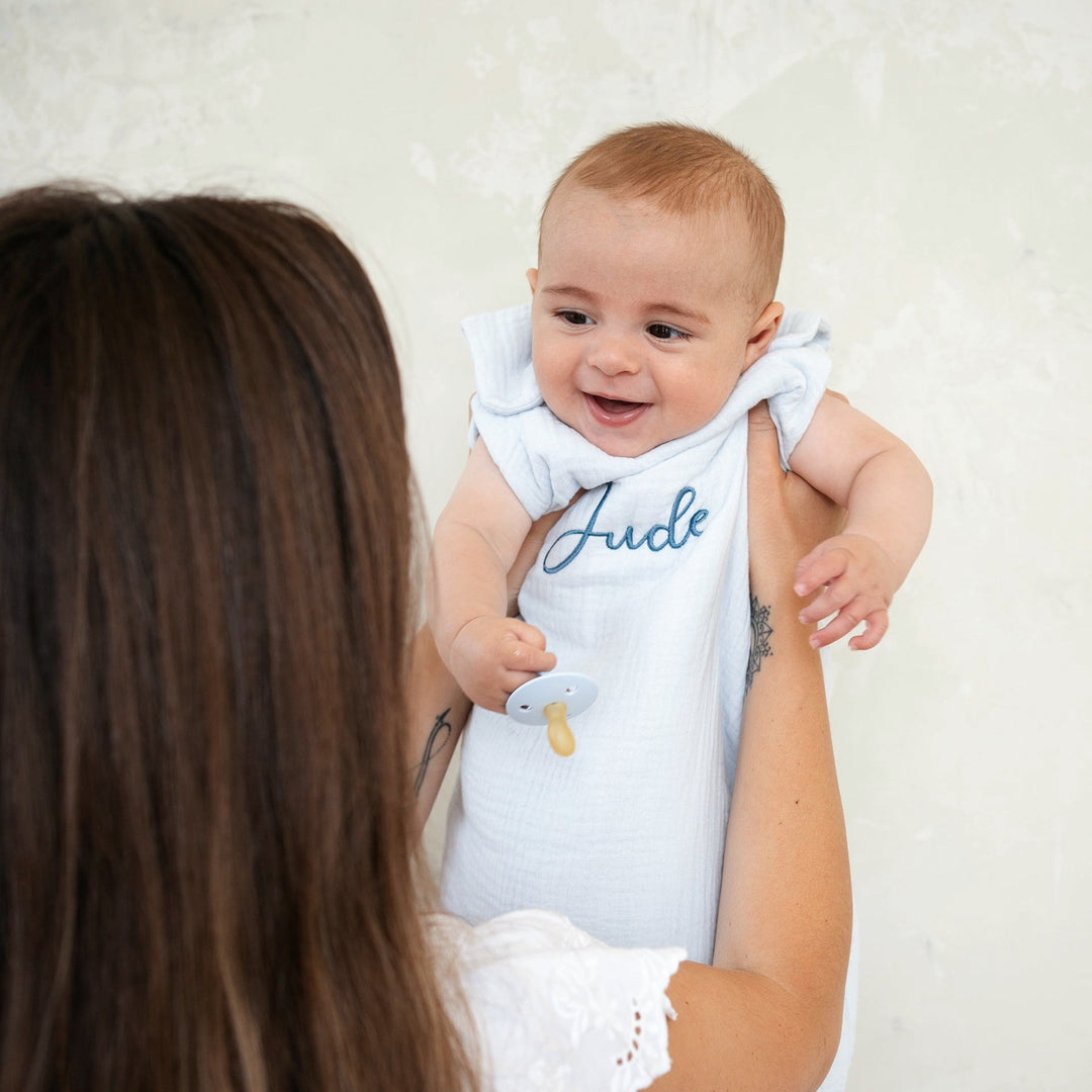 JBØRN Organic Cotton Muslin Sleep Bag | 0-6 Months - Personalisable Baby Products Sold and Personalised by JustBørn
