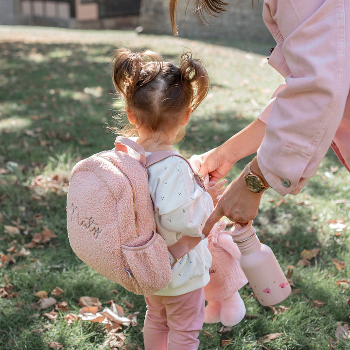JBØRN Teddy Backpack & Water Bottle Set - Personalisable Baby Products Sold and Personalised by JustBørn