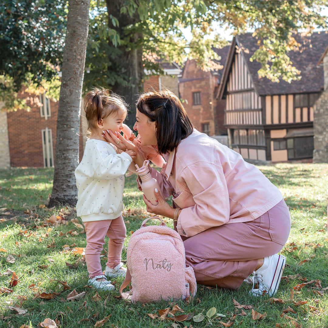 JBØRN Teddy Backpack & Water Bottle Set - Personalisable Baby Products Sold and Personalised by JustBørn