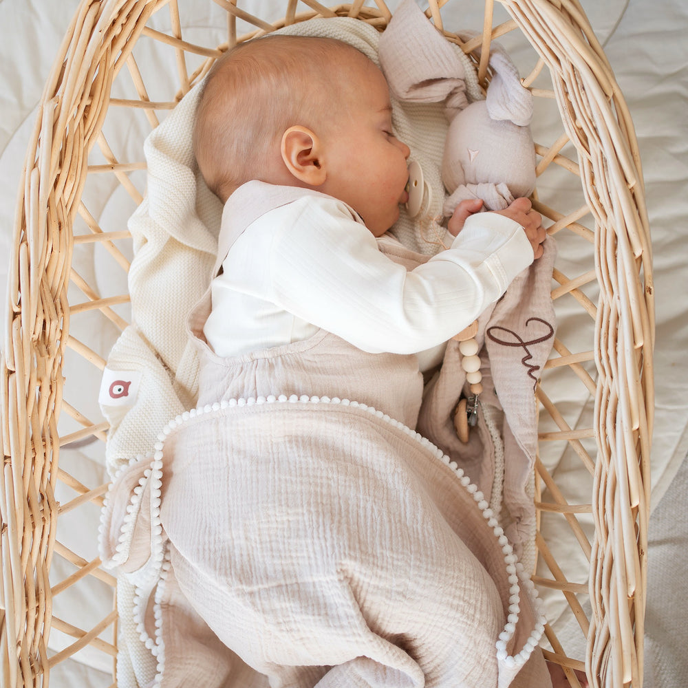 JBØRN Baby Gift Set | Organic Cotton Muslin Blanket, Comforter & Teether Set - Personalisable Baby Products Sold and Personalised by JustBørn