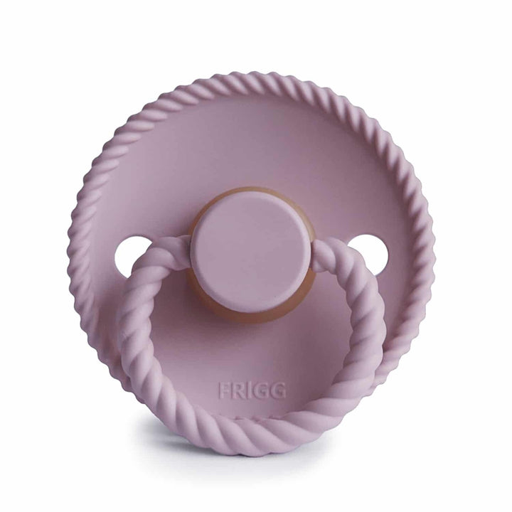 FRIGG Rope Silicone Pacifiers Soft Lilac - Personalisable Baby Products Sold and Personalised by JustBørn