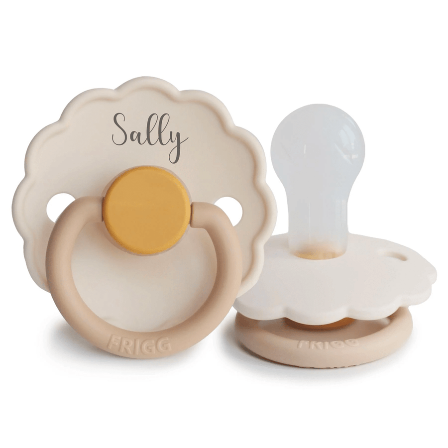 FRIGG Daisy Bloom Silicone Pacifier - Personalisable Baby Products Sold and Personalised by JustBørn