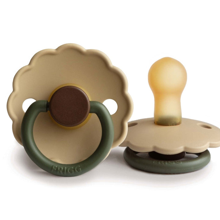FRIGG Daisy Bloom Natural Rubber Latex Pacifier Acorn Size 1 (0-6 months) - Personalisable Baby Products Sold and Personalised by JustBørn