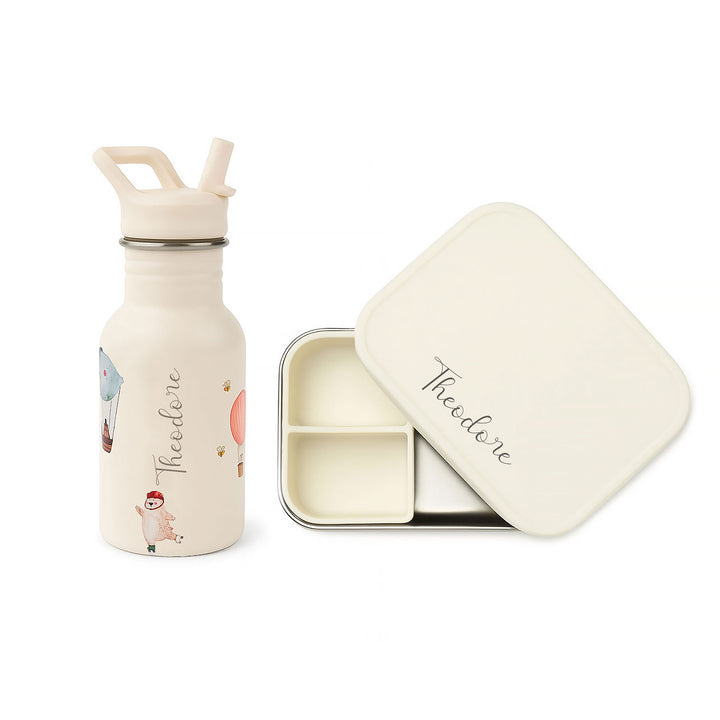 JBØRN Personalised Set | Water Bottle & Lunch Box Set - Personalisable Baby Products Sold and Personalised by JustBørn