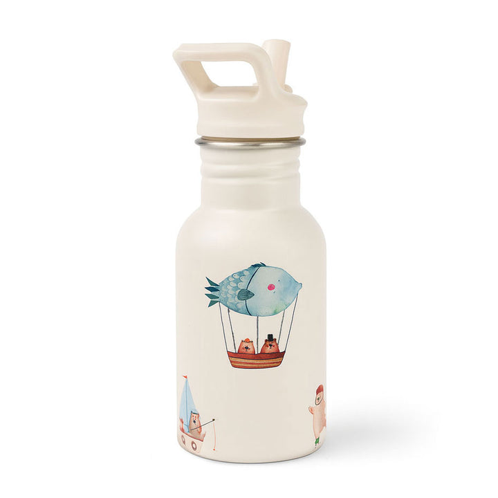 JBØRN Personalised Stainless Steel Kids Water Bottle Adventure Bear - Personalisable Baby Products Sold and Personalised by JustBørn