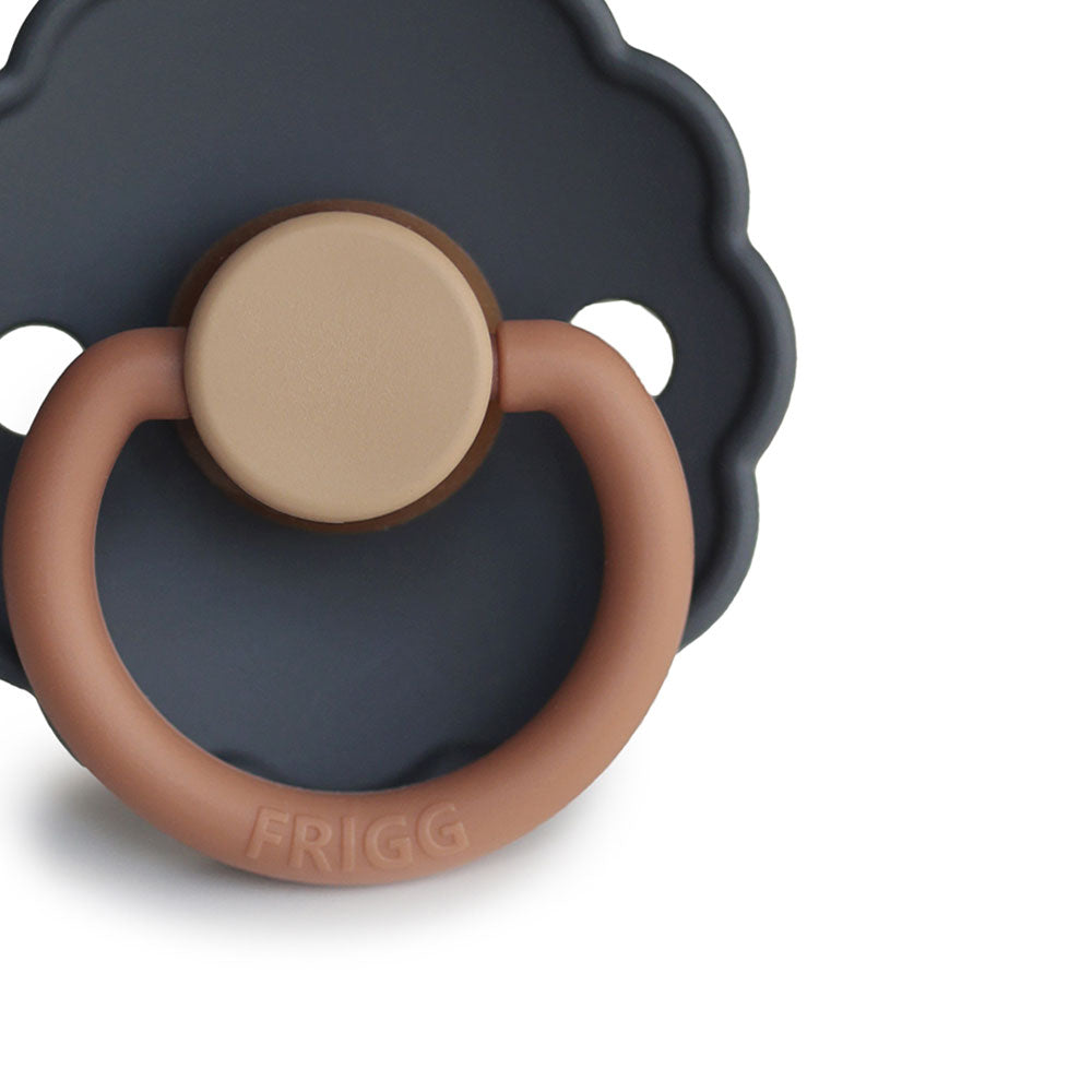 FRIGG Daisy Bloom Natural Rubber Latex Pacifier Aurora - Personalisable Baby Products Sold and Personalised by JustBørn