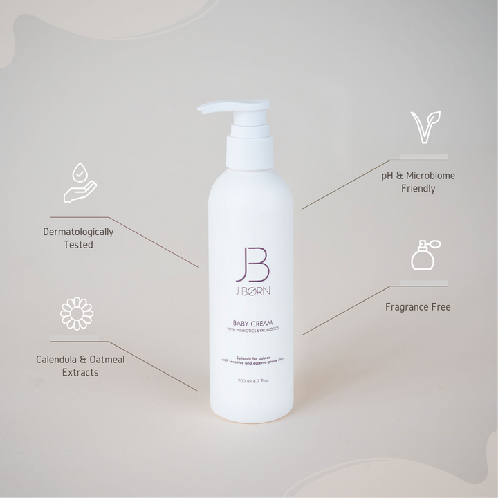 JBØRN Baby Gift Set | JBØRN Bath Robe & Skin Care - Personalisable Baby Products Sold and Personalised by JustBørn
