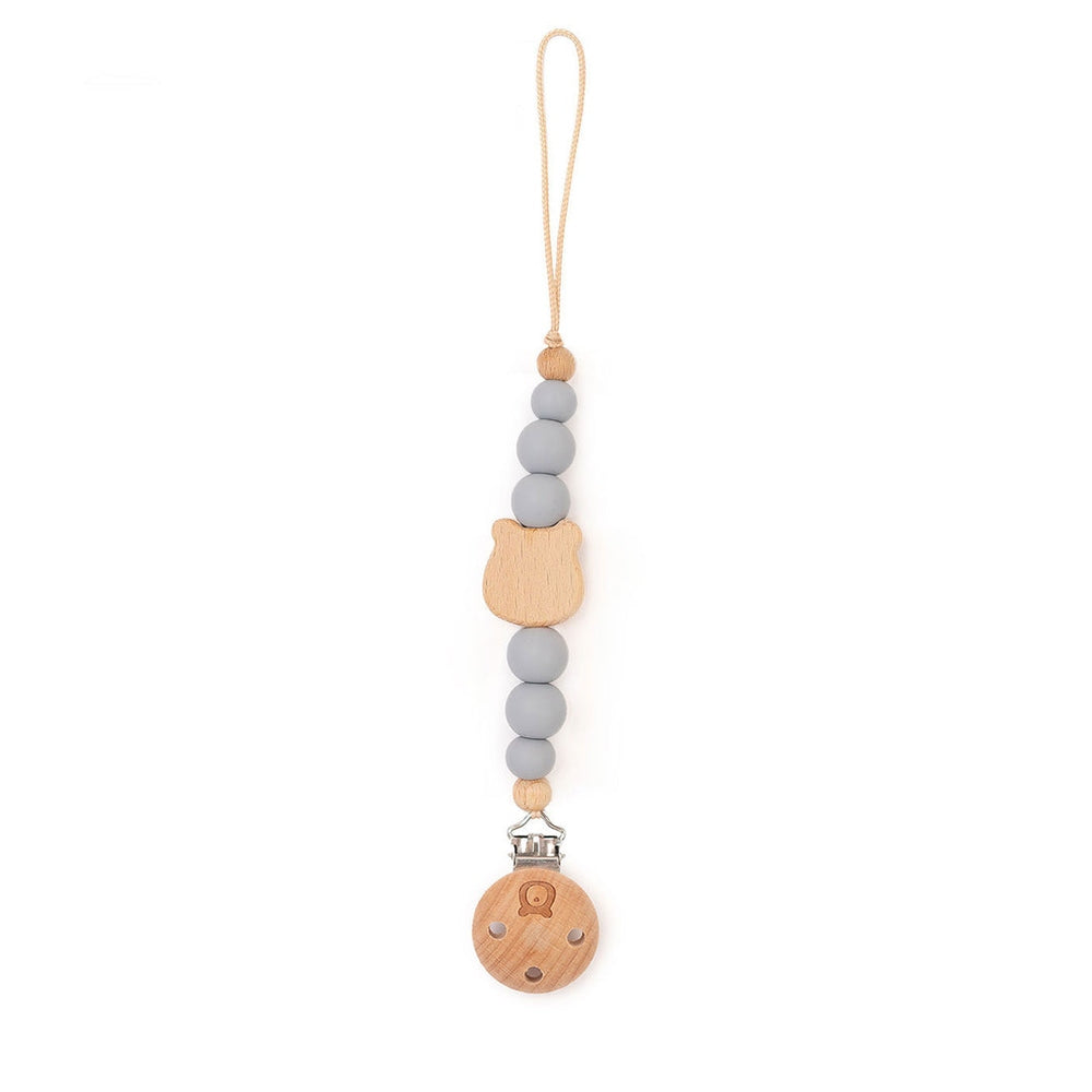 JBØRN Bear Pacifier Clip Cloud - Personalisable Baby Products Sold and Personalised by JustBørn